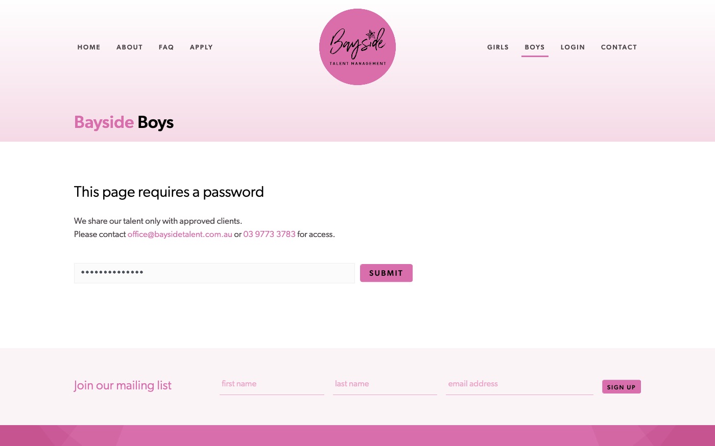 Bayside Talent Management Syngency